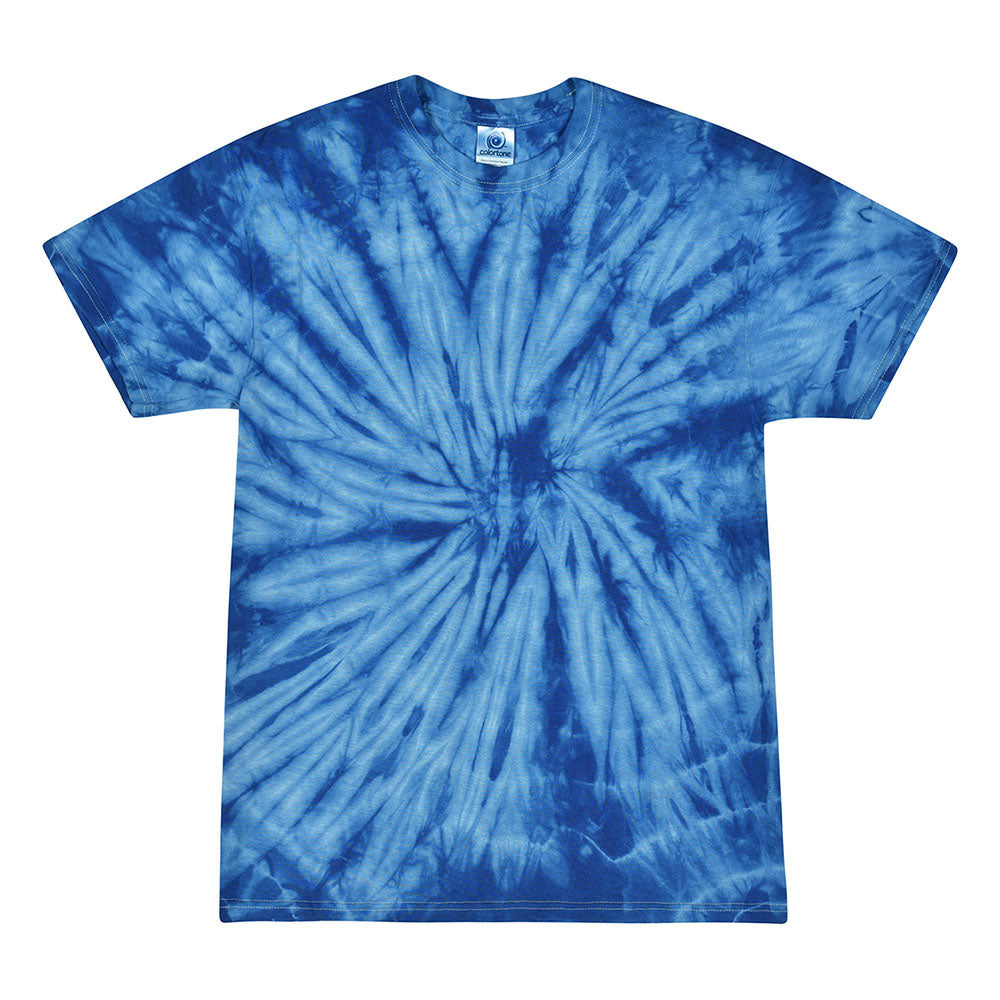 Custom ~ Tie Dye T-Shirt ~ Highcrest Middle School-spider royal