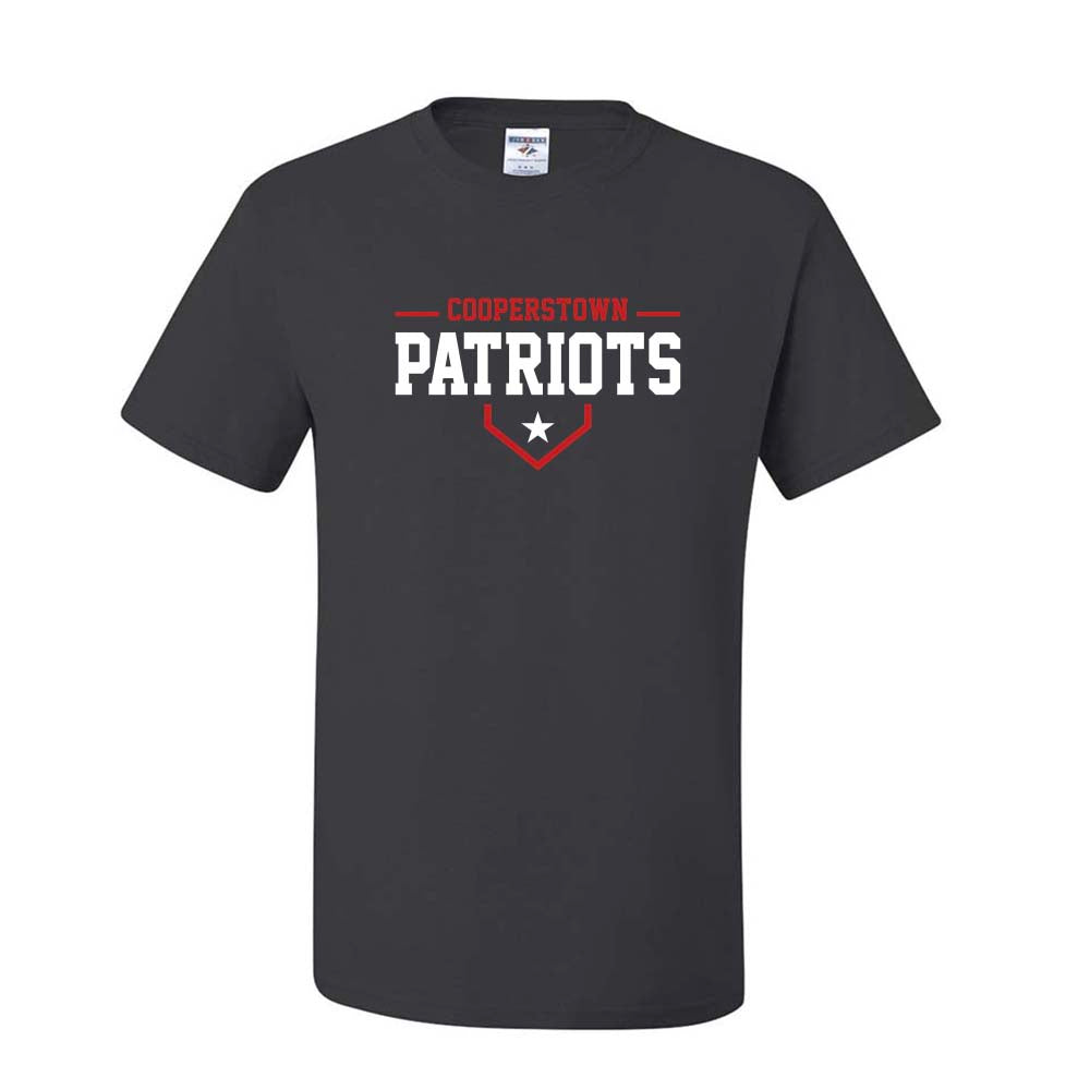 12U Red Cooperstown Team 2026 ~ 50/50 T-Shirt ~ Glenview Patriots