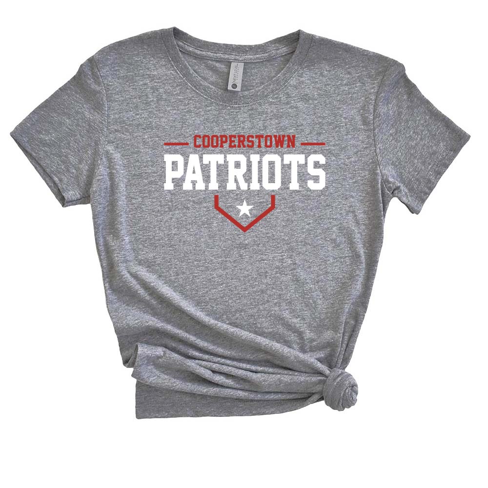 12U Red Cooperstown Team 2026 ~ Triblend T-Shirt ~ Glenview Patriots