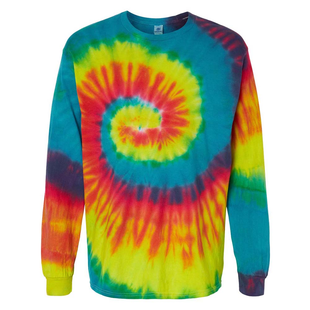 CUSTOM TIE DYE LONG SLEEVE TEE ~ HENKING and HOFFMAN ~ youth & adult ~ classic unisex fit