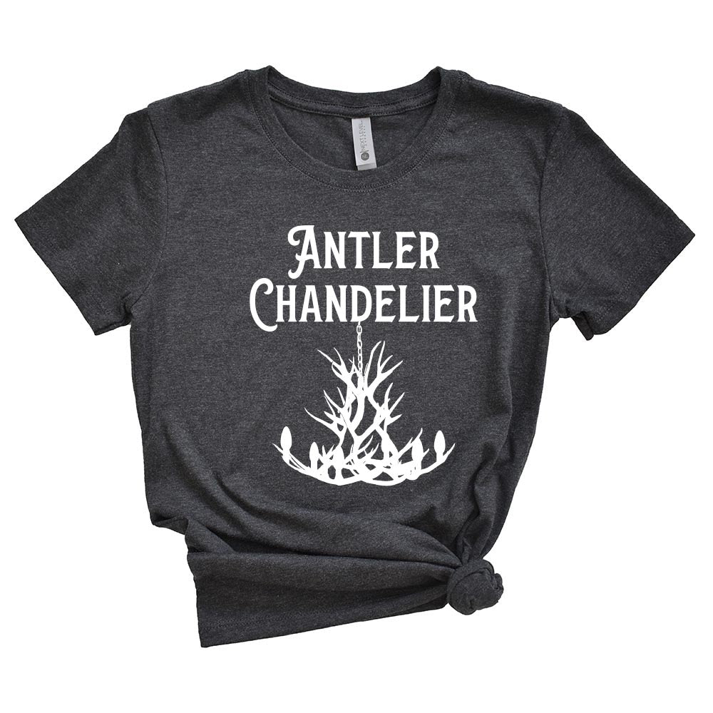 ANTLER CHANDELIER women's triblend tee