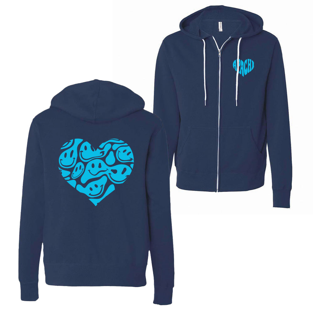APACHI HEART LIGHTWEIGHT HOODIE ~ APACHI DAY CAMP ~ adult ~ classic unisex fit