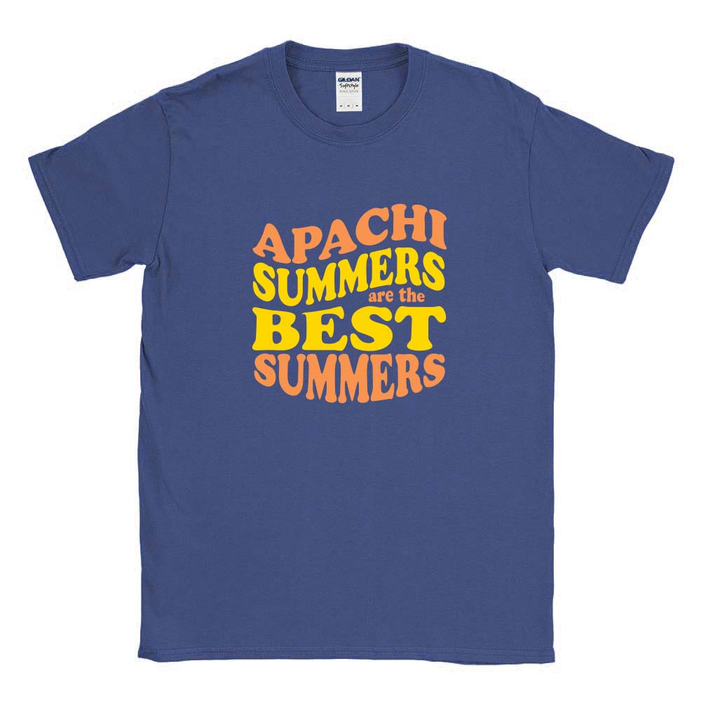 APACHI SUMMERS ARE THE BEST SUMMERS TEE ~ APACHI DAY CAMP ~ adult ~ classic unisex fit