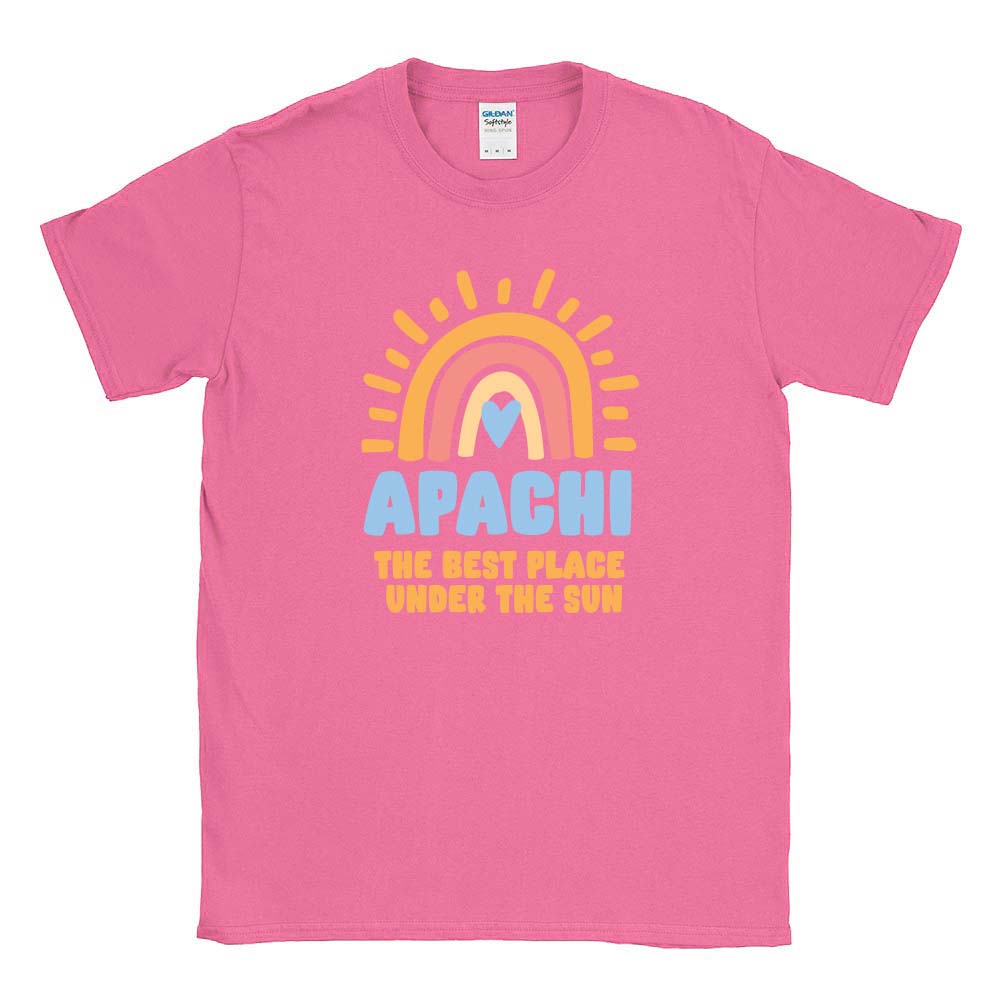 BEST PLACE UNDER THE SUN TEE ~ APACHI DAY CAMP ~ youth ~ classic fit