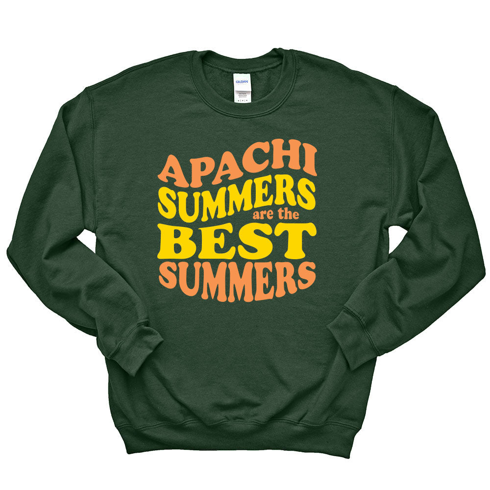 Apachi Summers Are The Bes Summers ~ Crewneck Sweatshirt ~ Apachi Day Camp