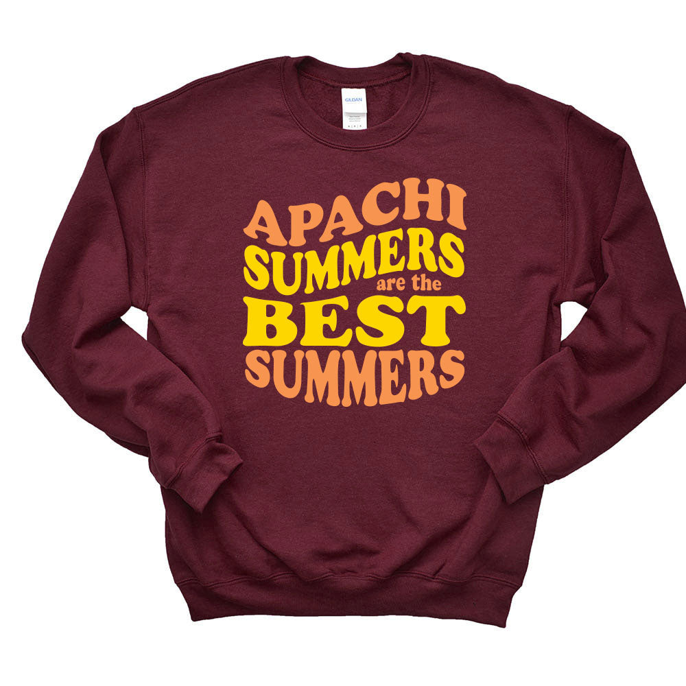 Apachi Summers Are The Bes Summers ~ Crewneck Sweatshirt ~ Apachi Day Camp