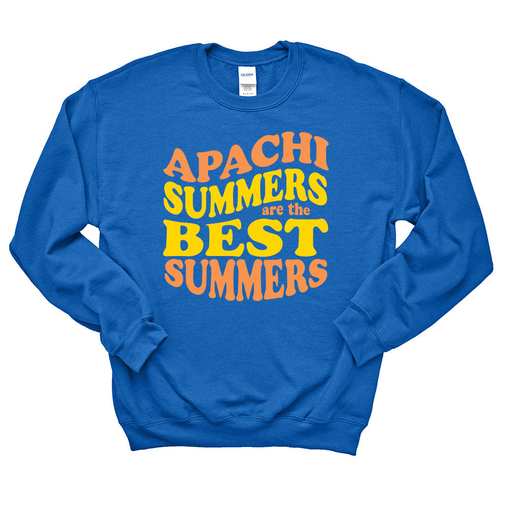 Apachi Summers Are The Bes Summers ~ Crewneck Sweatshirt ~ Apachi Day Camp