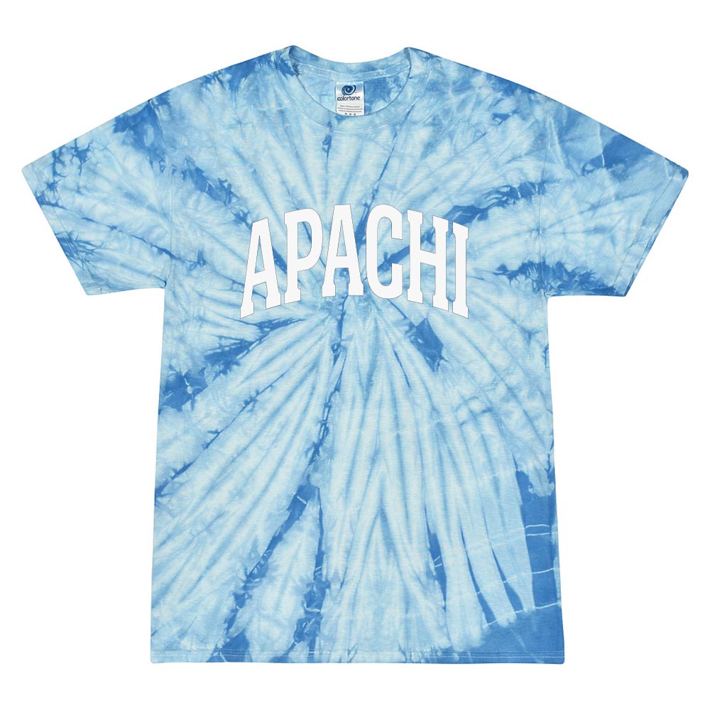 APACHI ARC TIE DYE TEE ~ adult ~ classic fit