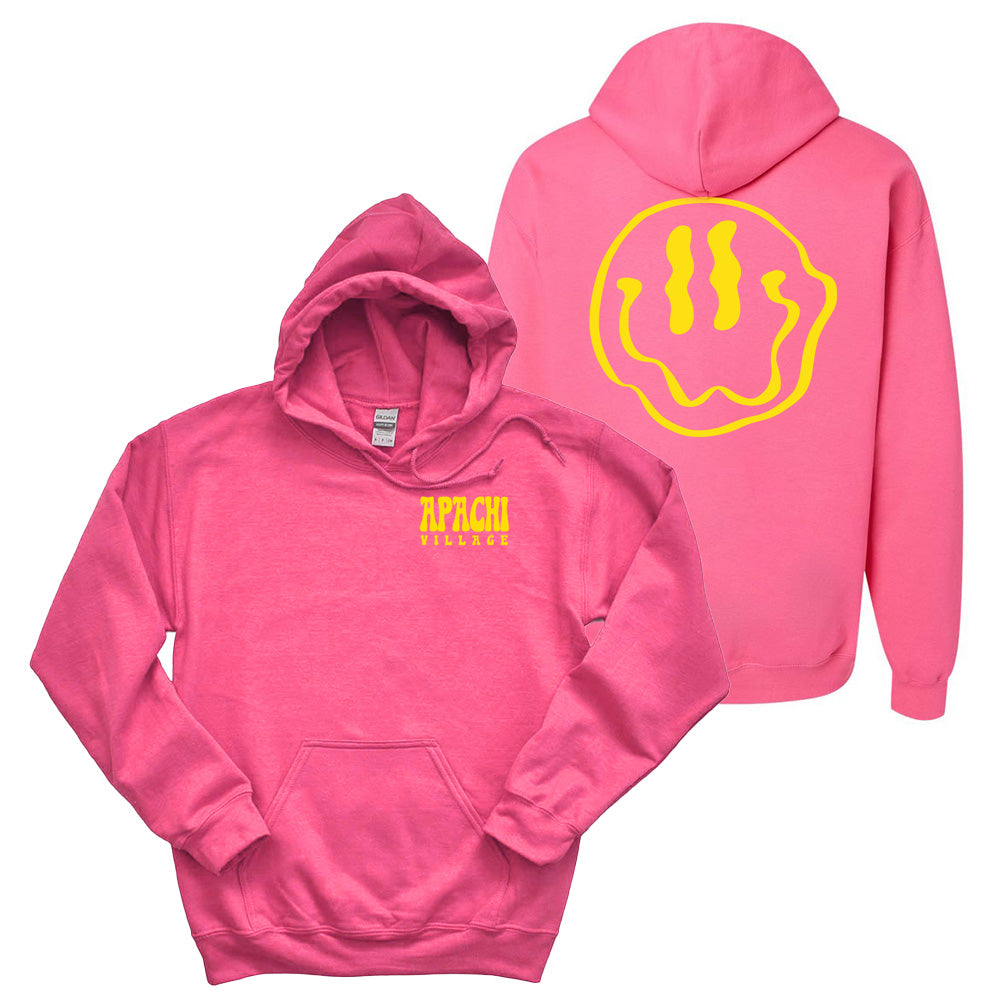 MELTED SMILEY HOODIE ~ APACHI VILLAGE ~ adult ~ classic unisex fit