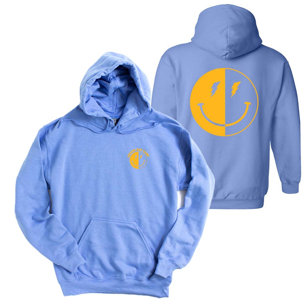 LIGHTNING SMILEY HOODIE ~ APACHI DAY CAMP ~ adult ~ classic unisex fit
