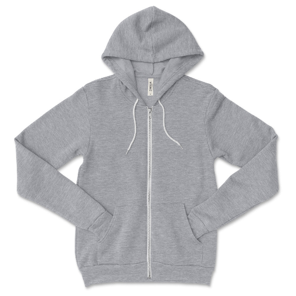 Custom ~ Sponge Fleece Zip Hoodie ~ JV Championship 2026-athletic heather