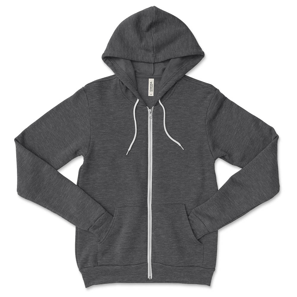Custom ~ Sponge Fleece Zip Hoodie ~ JV Championship 2026-dark grey heather