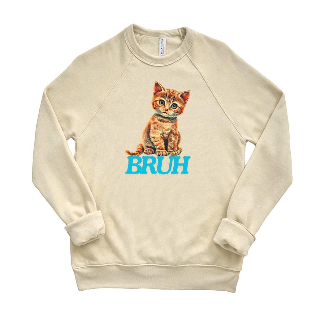 Bruh ~ Raglan Crewneck Sweatshirt ~ humanKIND