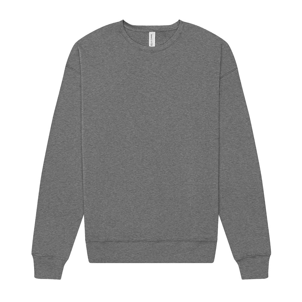 Custom ~ Drop Shoulder Sponge Fleece Crewneck Sweatshirt ~ JV Championship 2026-deep heather