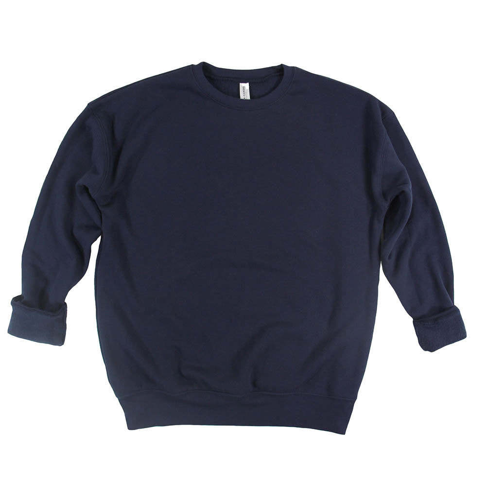 Custom ~ Drop Shoulder Sponge Fleece Crewneck Sweatshirt ~ JV Championship 2026-navy
