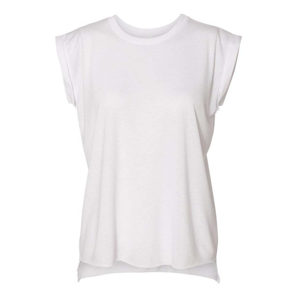 CUSTOM ROLLED SLEEVES TANK ~ LVEL ~ women's ~ relaxed fit