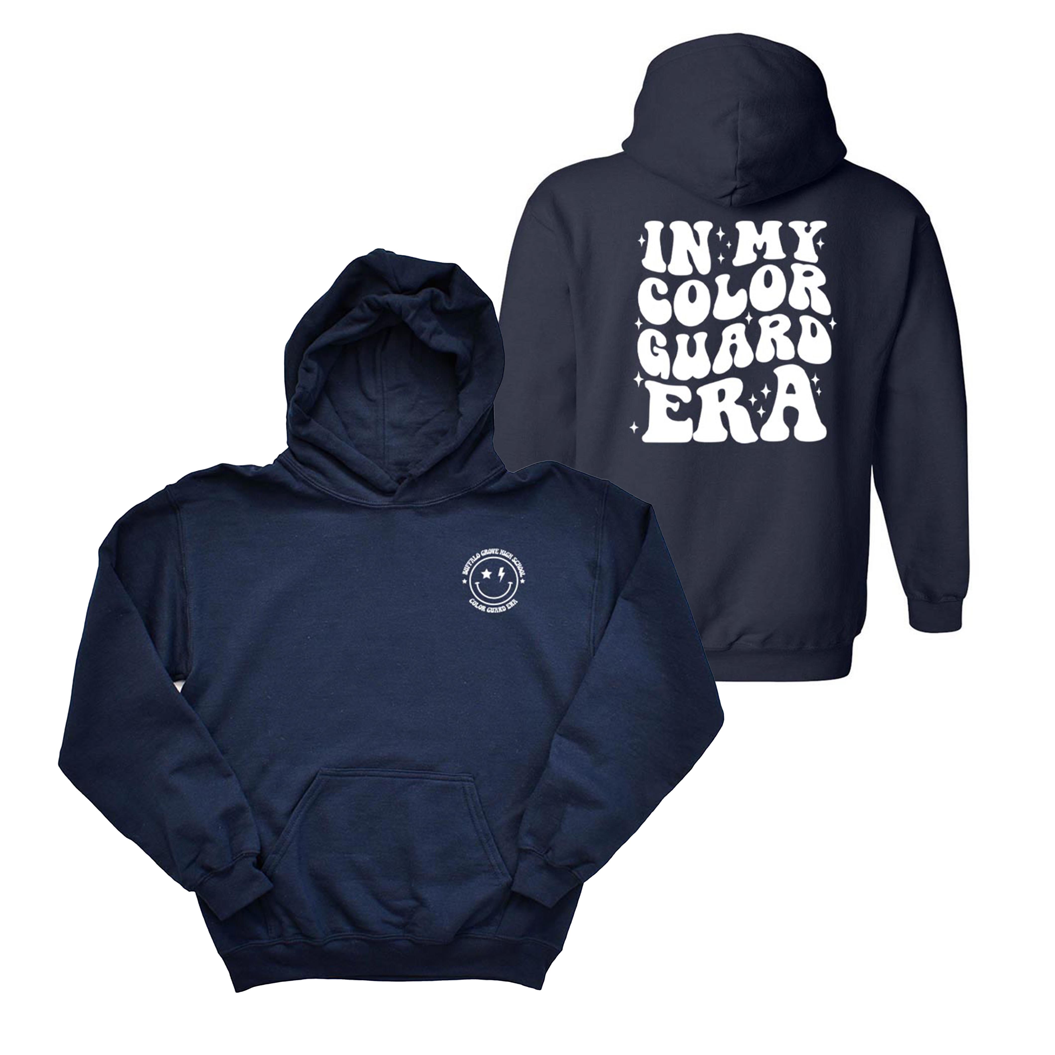 In My Guard Era ~ Hoodie ~ Buffalo Grove High School Bands-navy