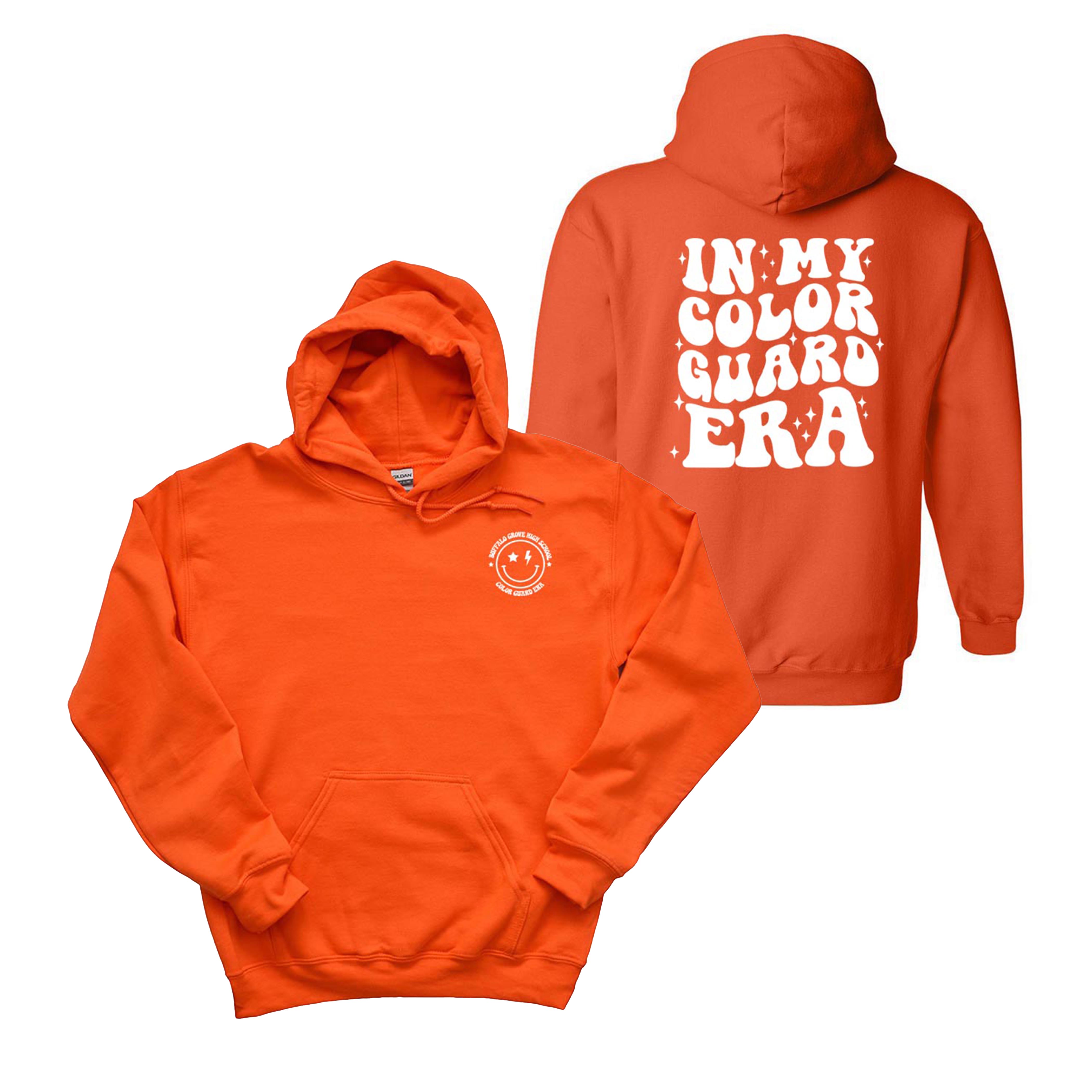 In My Guard Era ~ Hoodie ~ Buffalo Grove High School Bands-orange