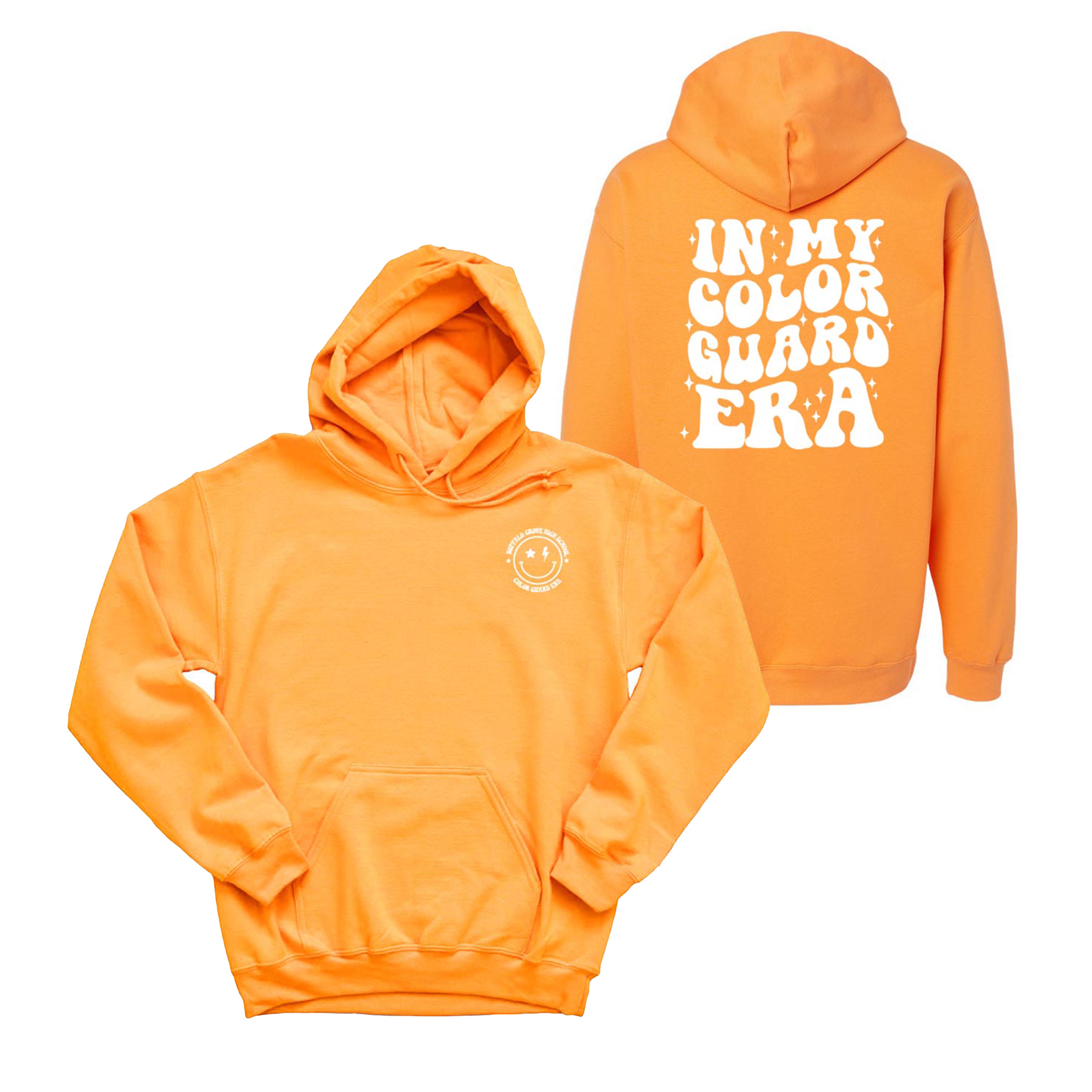 In My Guard Era ~ Hoodie ~ Buffalo Grove High School Bands-tangerine