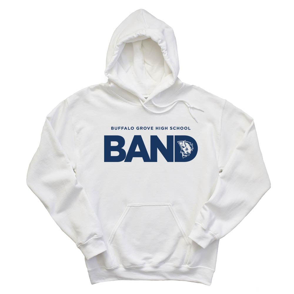 Mascot ~ Hoodie ~ Buffalo Grove High School Bands-white