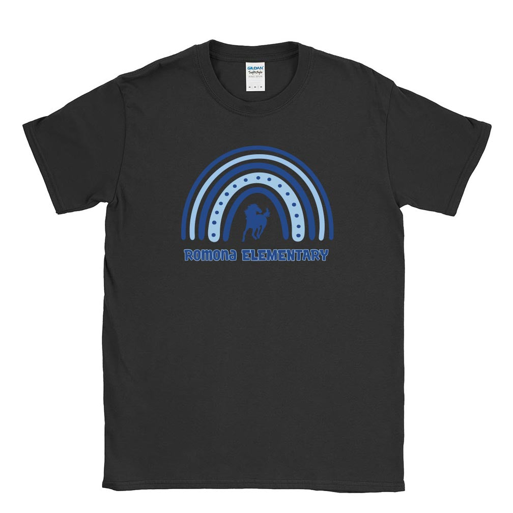 Boho Rainbow ~ Cotton T-Shirt ~ Romona Elementary School