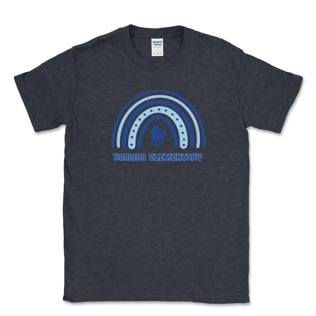 Boho Rainbow ~ Cotton T-Shirt ~ Romona Elementary School