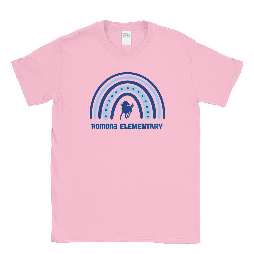 Boho Rainbow ~ Cotton T-Shirt ~ Romona Elementary School