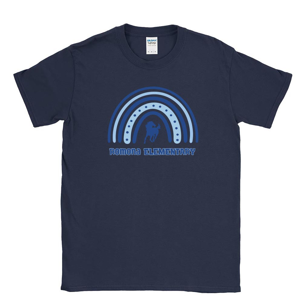 Boho Rainbow ~ Cotton T-Shirt ~ Romona Elementary School