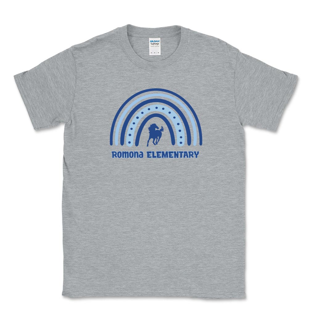Boho Rainbow ~ Cotton T-Shirt ~ Romona Elementary School
