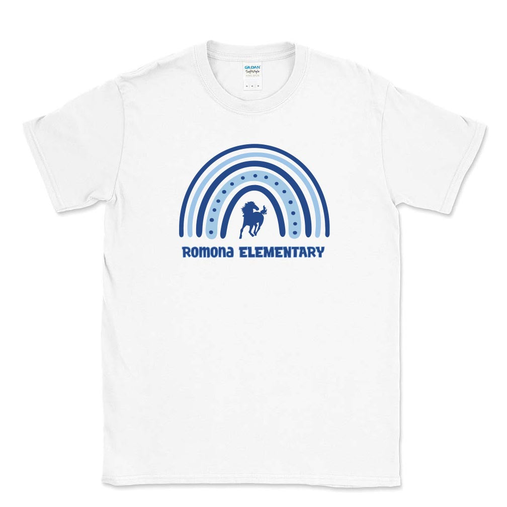 Boho Rainbow ~ Cotton T-Shirt ~ Romona Elementary School