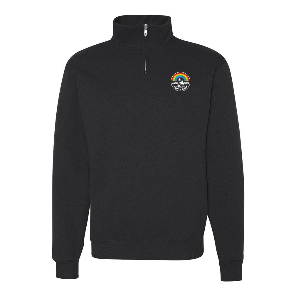 CampOut Logo ~ Quarter Zip Sweatshirt ~ CampOut Family Camp