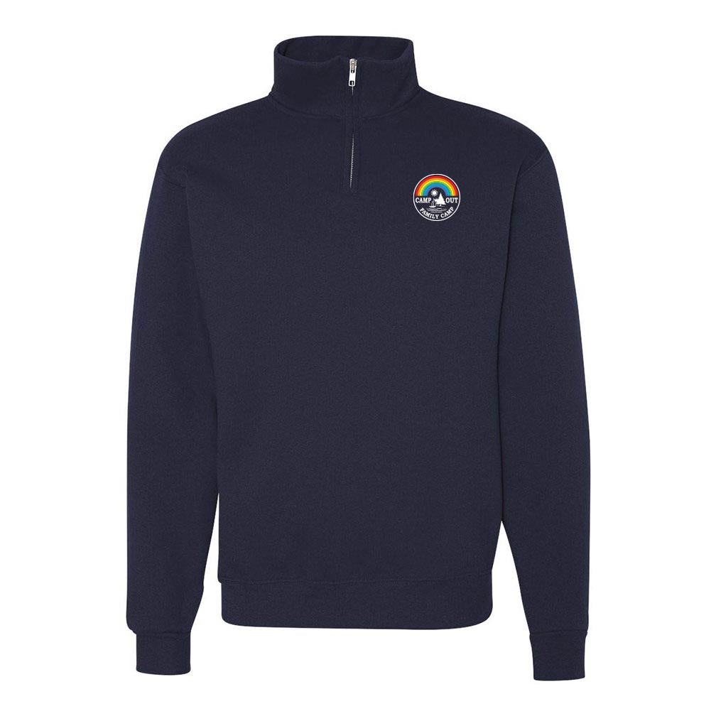 CampOut Logo ~ Quarter Zip Sweatshirt ~ CampOut Family Camp