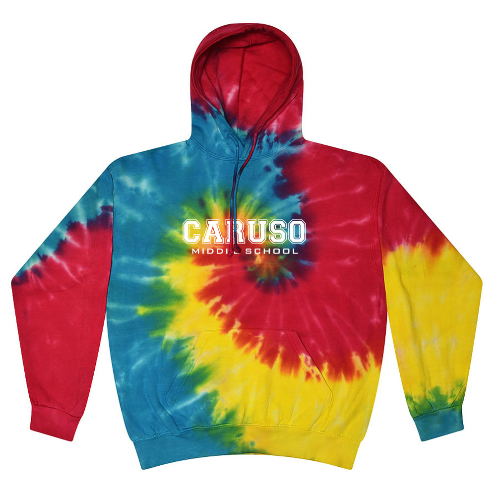 Collegiate ~ Tie Dye Hoodie ~ Caruso Middle School