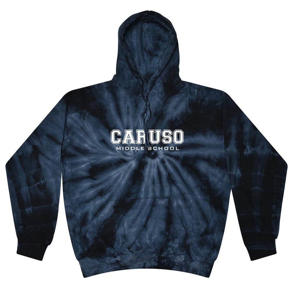 Collegiate ~ Tie Dye Hoodie ~ Caruso Middle School