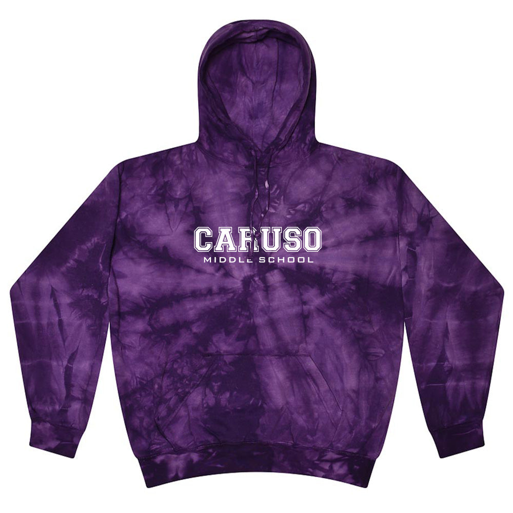 Collegiate ~ Tie Dye Hoodie ~ Caruso Middle School