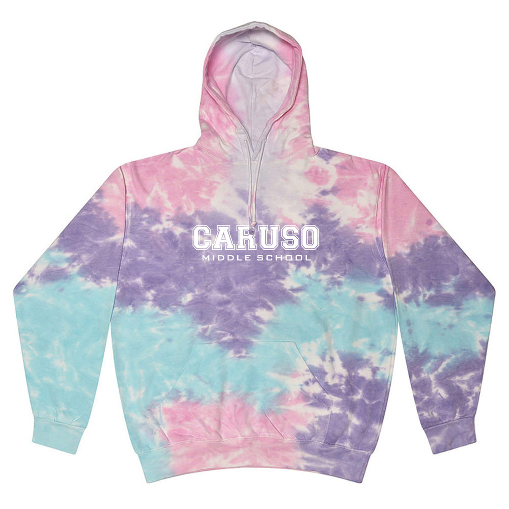 Collegiate ~ Tie Dye Hoodie ~ Caruso Middle School