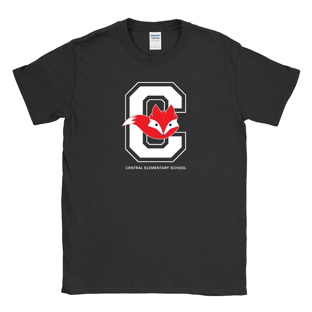 C Fox ~ Cotton T-Shirt ~ Central Elementary School - Wilmette