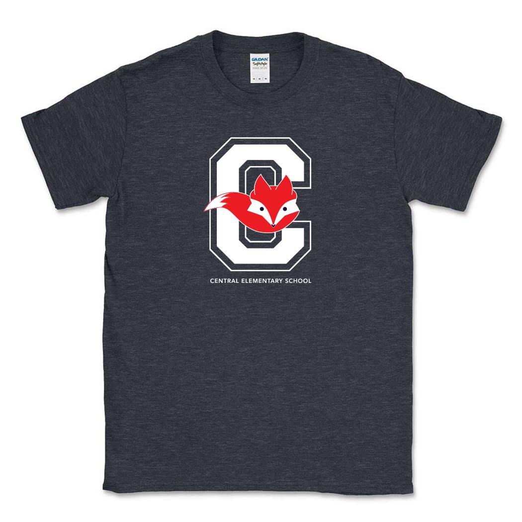 C Fox ~ Cotton T-Shirt ~ Central Elementary School - Wilmette