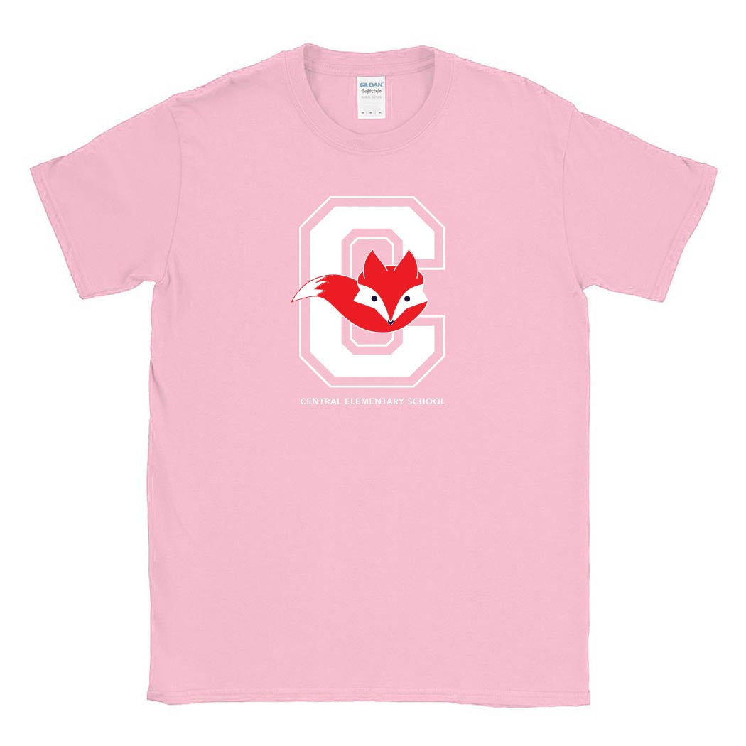 C Fox ~ Cotton T-Shirt ~ Central Elementary School - Wilmette
