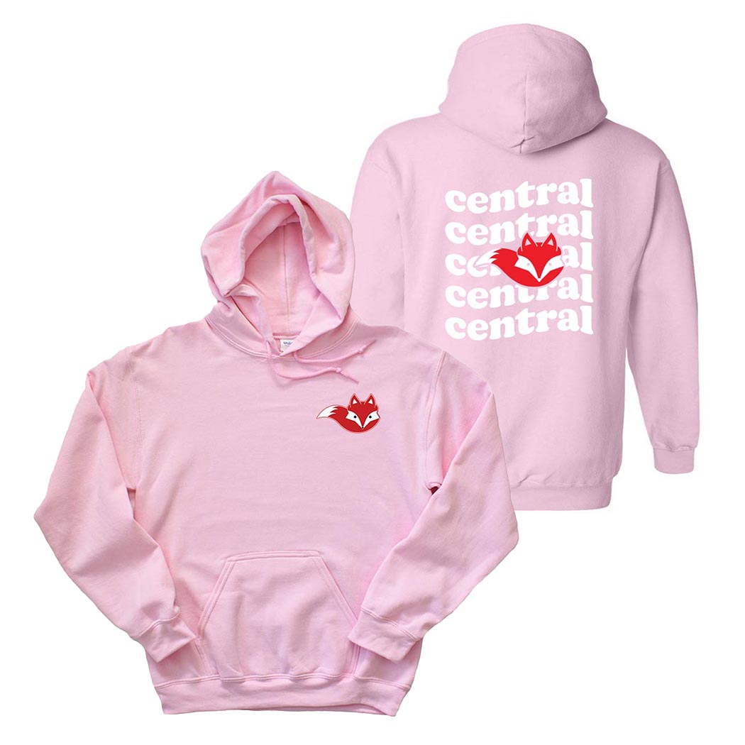 Wavy Fox ~ Hoodie ~ Central Elementary School - Wilmette