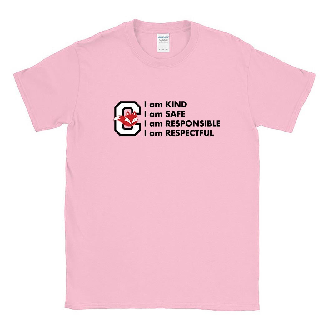 CFox Code ~ Cotton T-Shirt ~ Central Elementary School - Wilmette