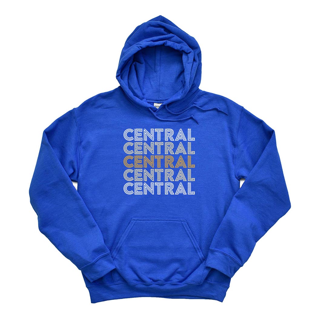 Retro Repeater ~ Hoodie ~ Central Elementary School - Des Plaines