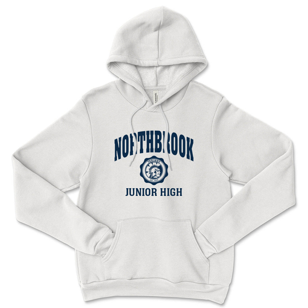 Collegiate Seal ~ Sponge Fleece Hoodie ~ Northbrook Junior High