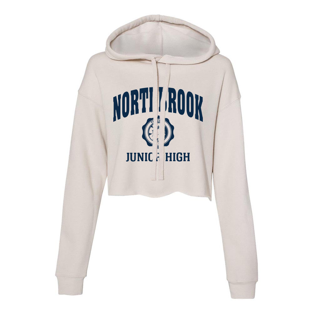 Collegiate Seal ~ Cropped Fleece Hoodie ~ Northbrook Junior High