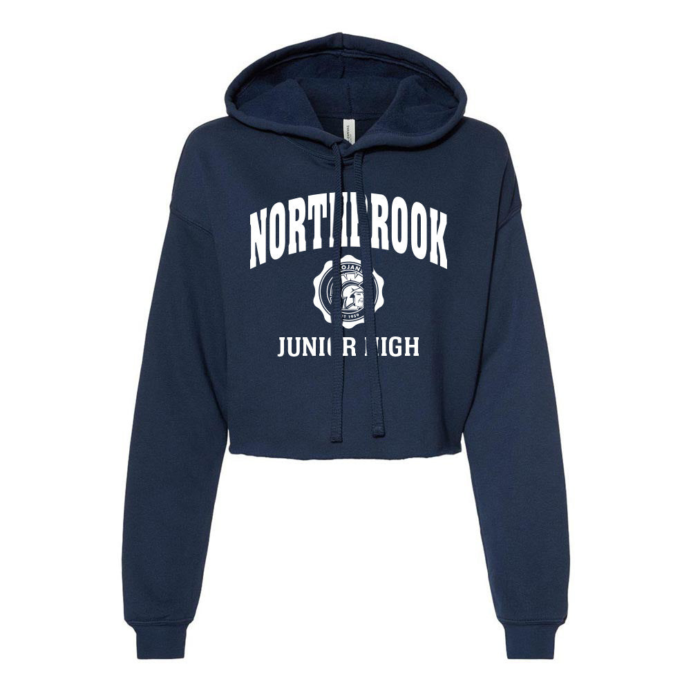 Collegiate Seal ~ Cropped Fleece Hoodie ~ Northbrook Junior High