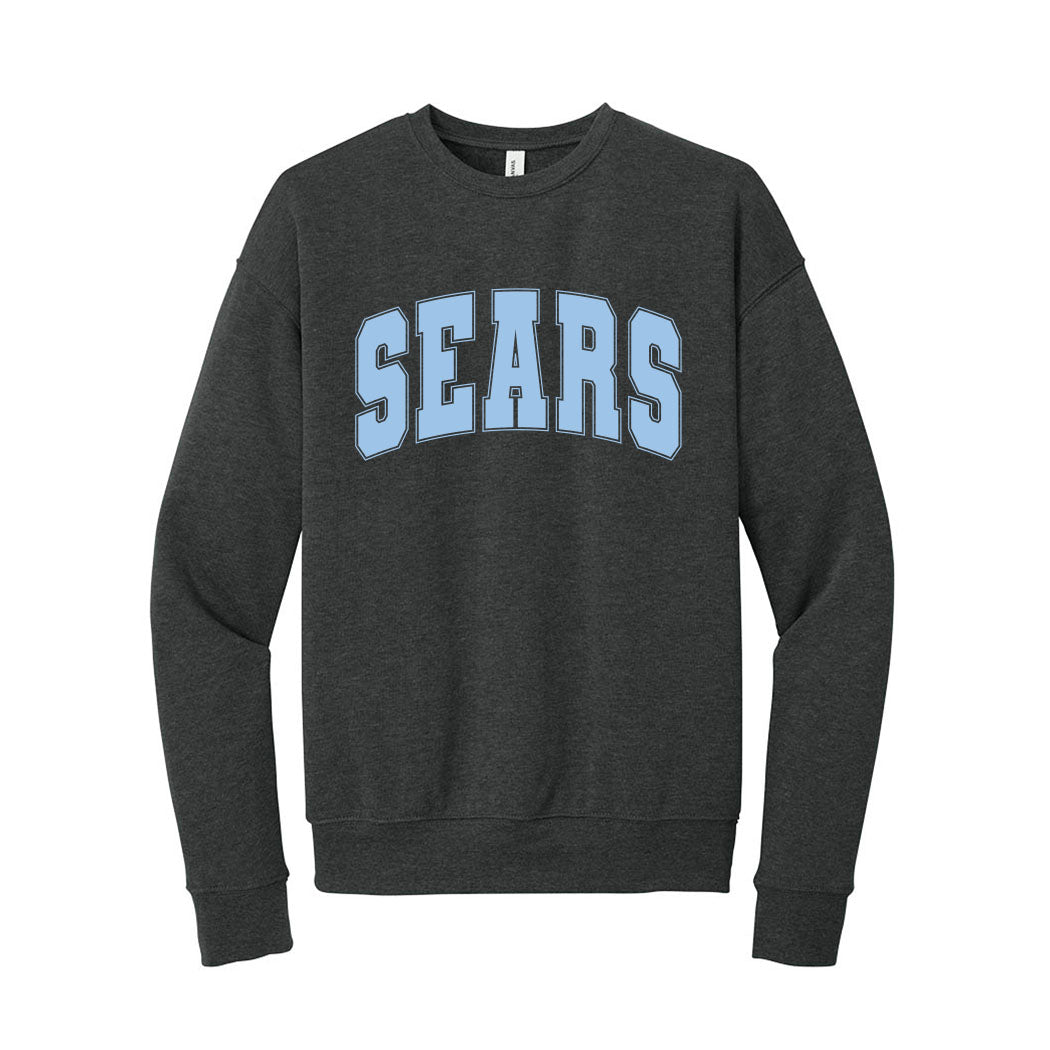 Collegiate Arc ~ Drop Shoulder Sponge Fleece Crewneck Sweatshirt ~ Joseph Sears School