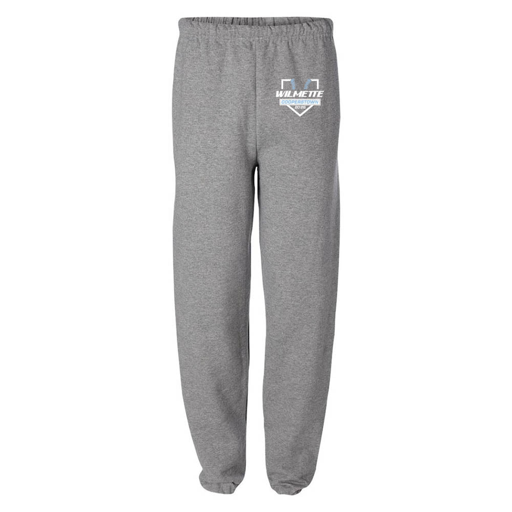 WILMETTE COOPERSTOWN SWEATPANTS ~ WILMETTE BASEBALL ~ youth & adult ~ classic unisex fit