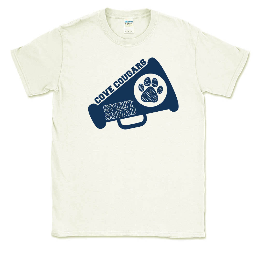 Cove Cougars Spirit Squad ~ Cotton T-Shirt ~ Cove Sports & Clubs-off white