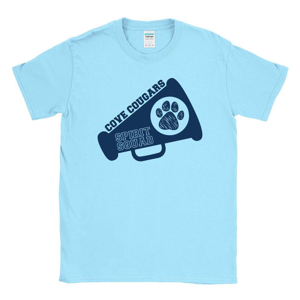 Cove Cougars Spirit Squad ~ Cotton T-Shirt ~ Cove Sports & Clubs-sky