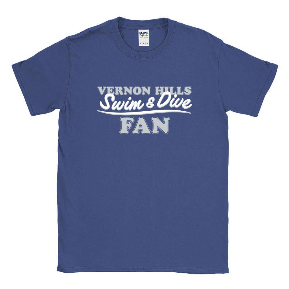 Create Your Own Fan ~ Cotton T-Shirt ~ Vernon Hills High School Swim & Dive